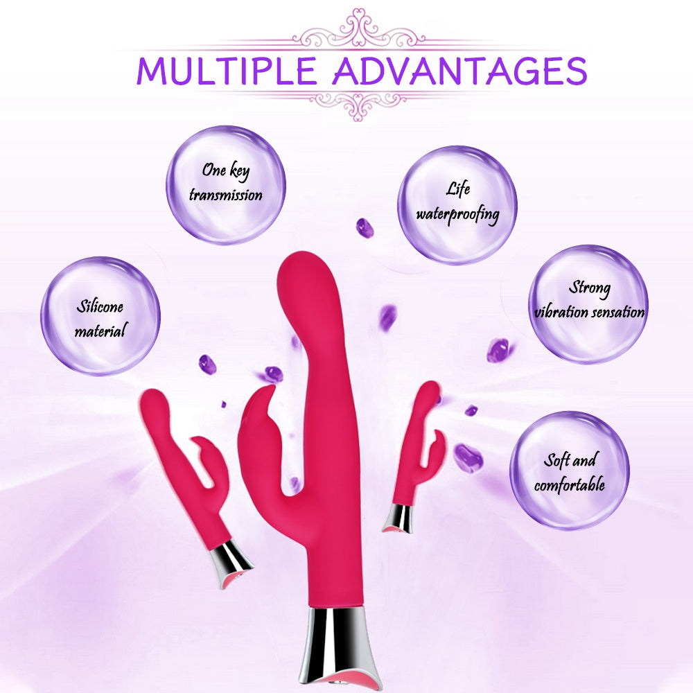 Dream Supercharged Silicone Rabbit Rechargeable G-spot Vaginal Sex- Toy Female