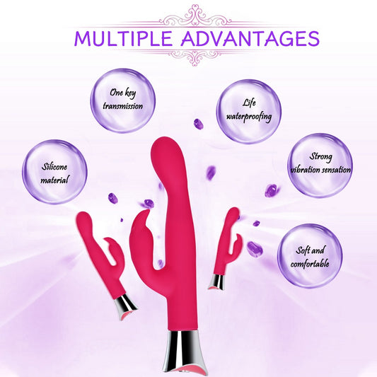 Dream Supercharged Silicone Rabbit Rechargeable G-spot Vaginal Sex- Toy Female