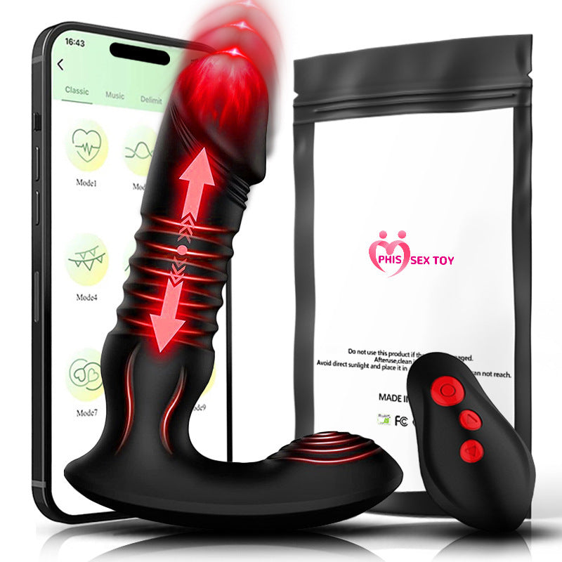 Automatic APP Remote Control Butt Plug Telescopic Prostate Massage Toy
